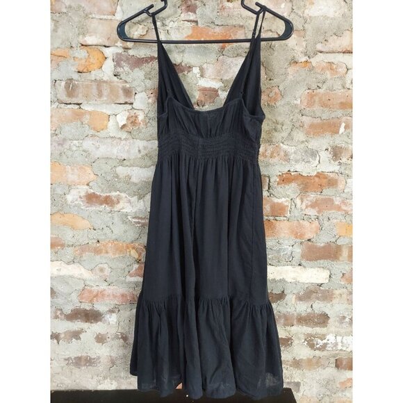 Old Navy Dress Womens Sz M Black Summer Sundress Cotton E - Picture 4 of 4